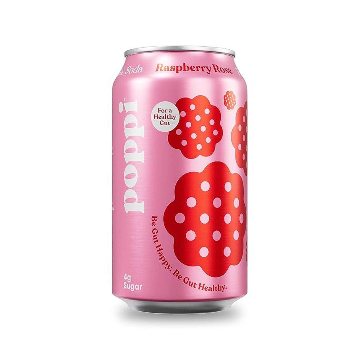 Poppi Raspberry Rose Prebiotic Soda (355ml)