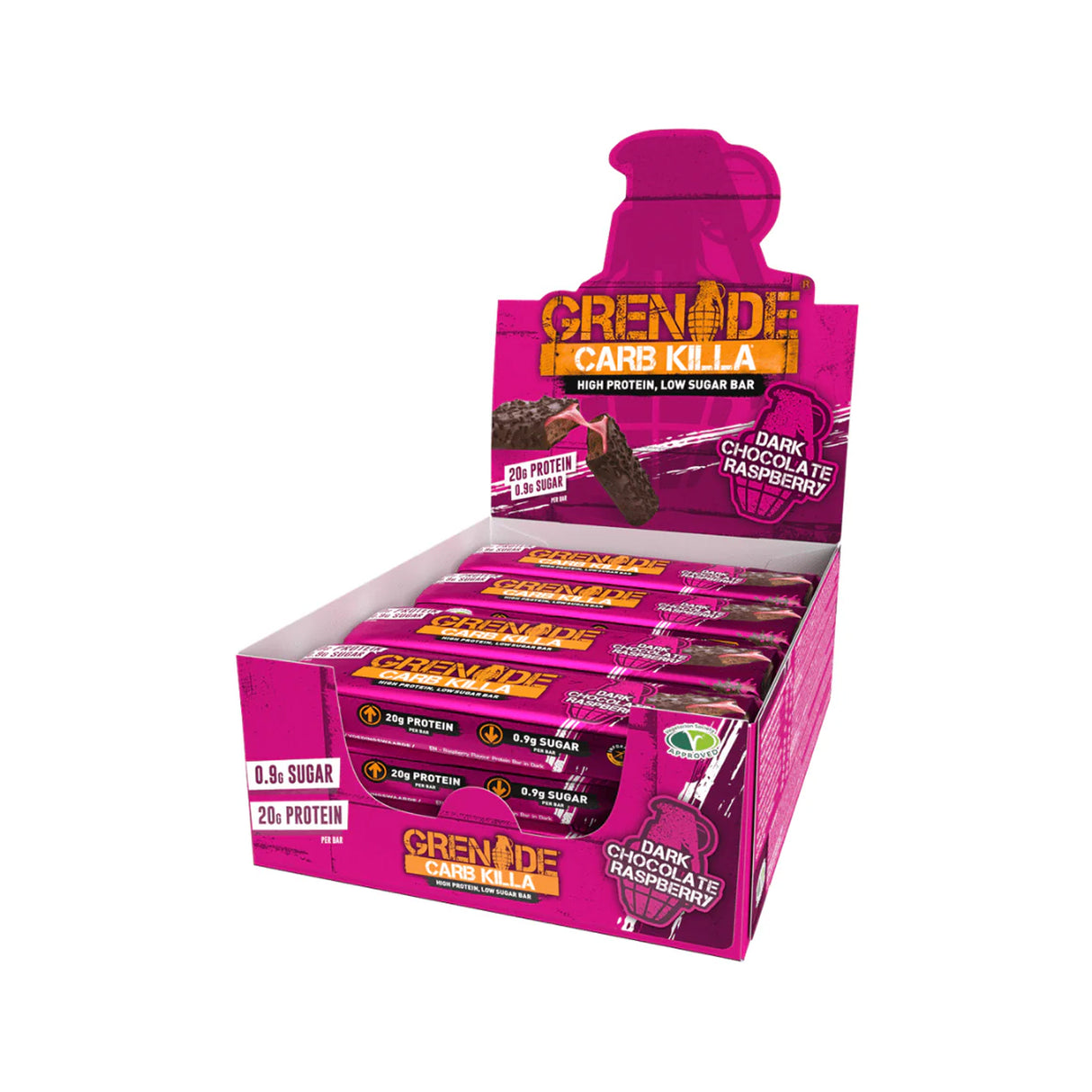 GRENADE CARB KILLA PROTEIN BAR DARK CHOCOLATE RASPBERRY