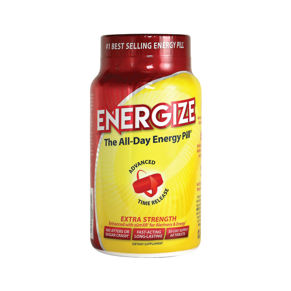 ENERGIZE™ Extra Strength Energy Pills - All Day Energy 60 Tabs