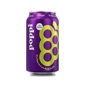 Poppi Grape Prebiotic Soda (355ml) - Klouds