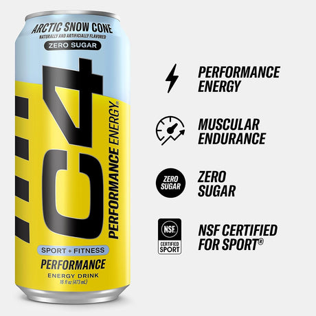 Cellucor C4 Performance Energy Drink- Arctic Snow Cone 473ML