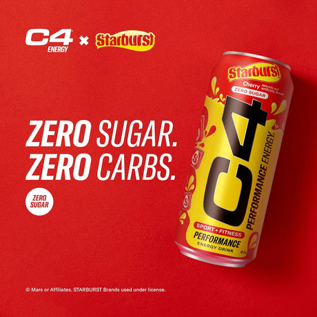 Cellucor C4 Performance Energy Drink STARBURST Cherry 473ml