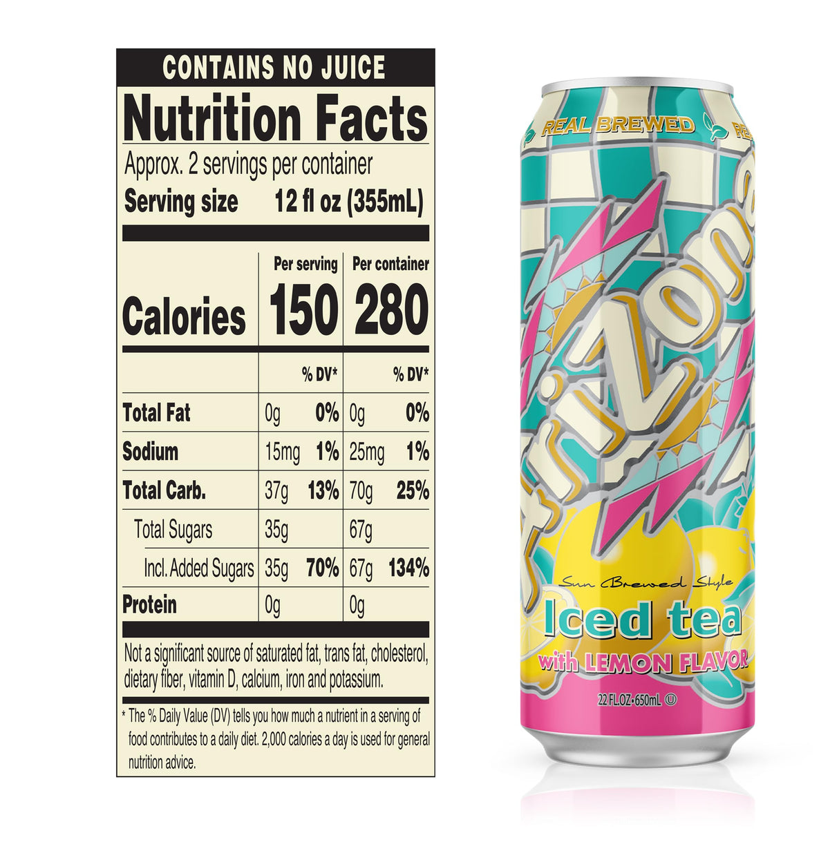 AriZona Iced Lemon Tea 23 Fl Oz