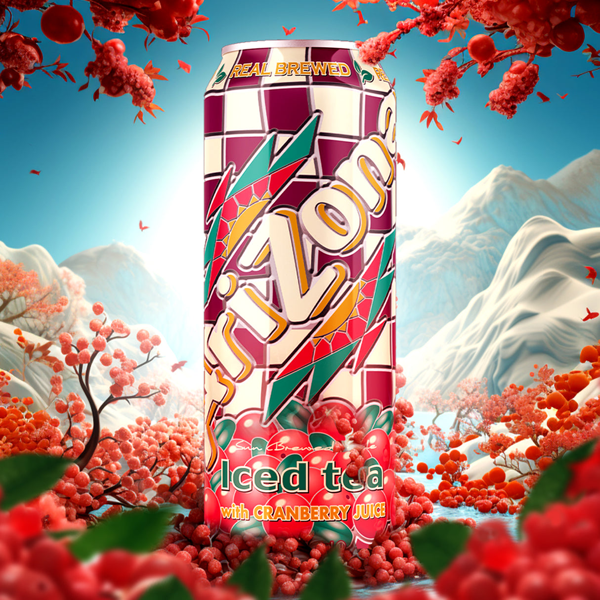 AriZona Iced tea with Cranberry Juice 23 Fl Oz