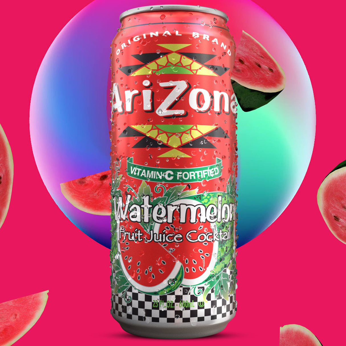 AriZona Fruit Cocktail with Watermelon flavor, 23 Fl Oz