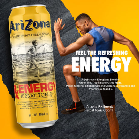 AriZona RX Energy Herbal Tonic 23 Fl Oz