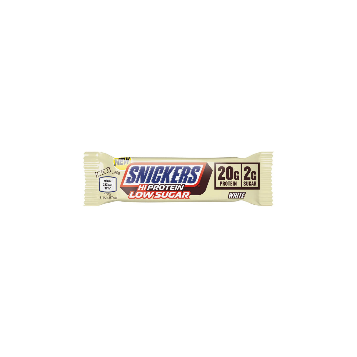 SNICKERS HI-PROTEIN LOW SUGAR BAR WHITE CHOCOLATE - Klouds