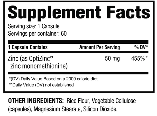 Revive Zinc 50mg - 60 Veg Caps