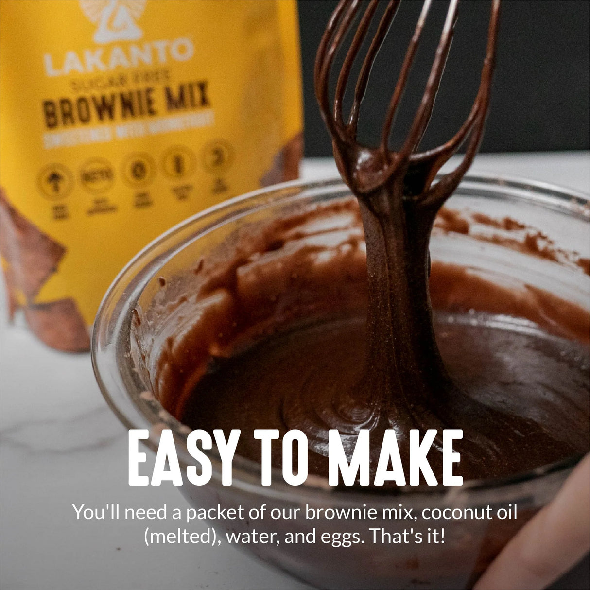 LAKANTO SUGAR-FREE BROWNIE MIX 275g