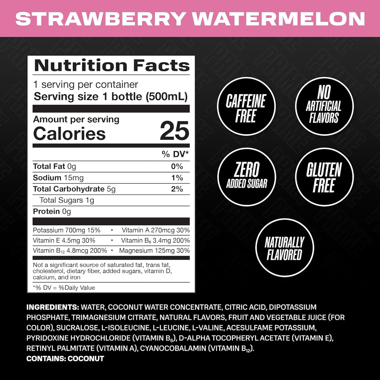 Prime Hydration Strawberry Watermelon 500ml