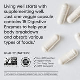 Sports Research Digestive Enzymes + Probiotic – 90 Veggie Capsules