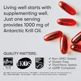 Sports Research Antarctic Krill Oil (Unflavored) – 60 Softgels