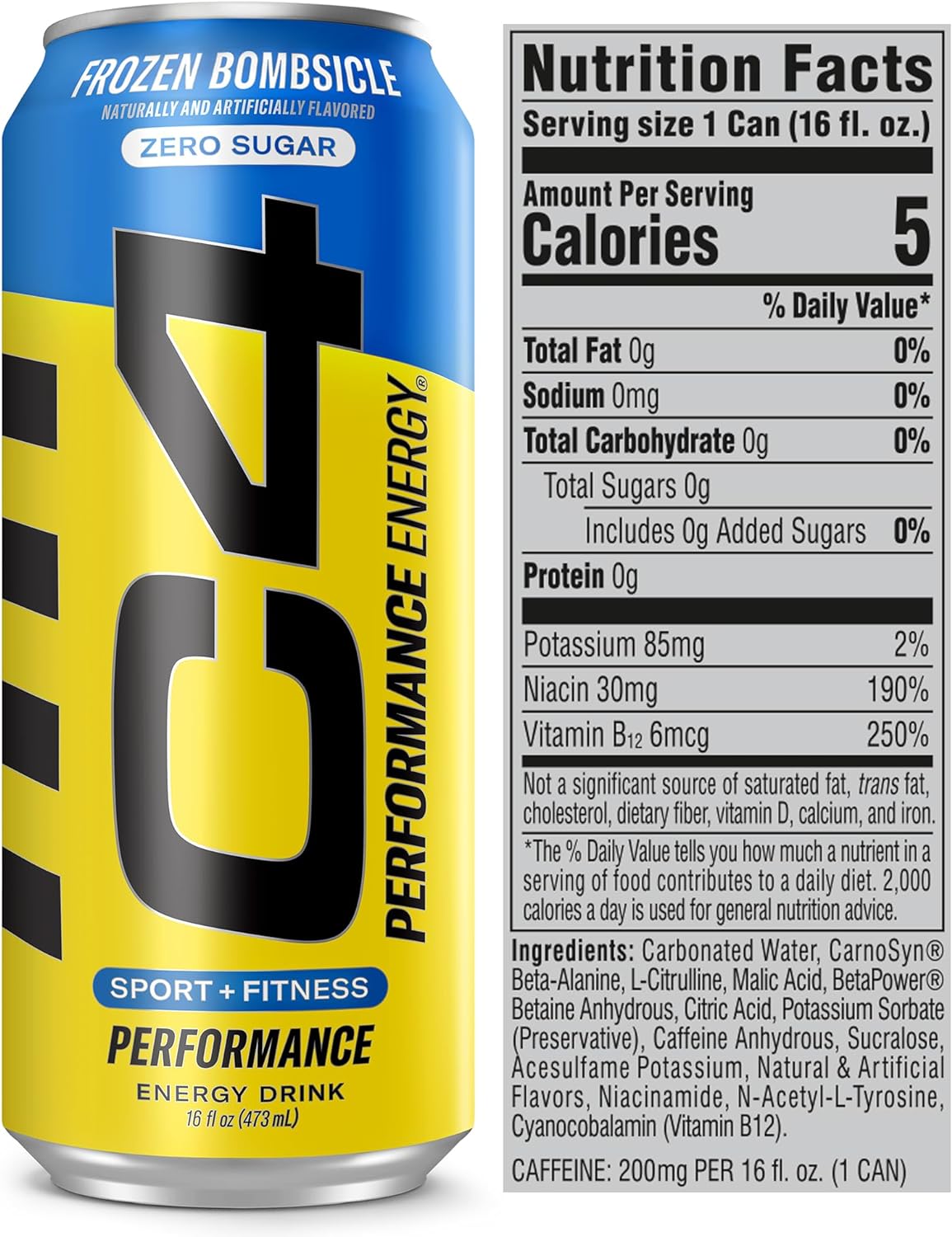 Cellucor C4 Energy Drink - Frozen Bombsicle 473ML