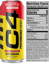 Cellucor C4 Performance Energy Drink - Strawberry Watermelon Ice 473ML