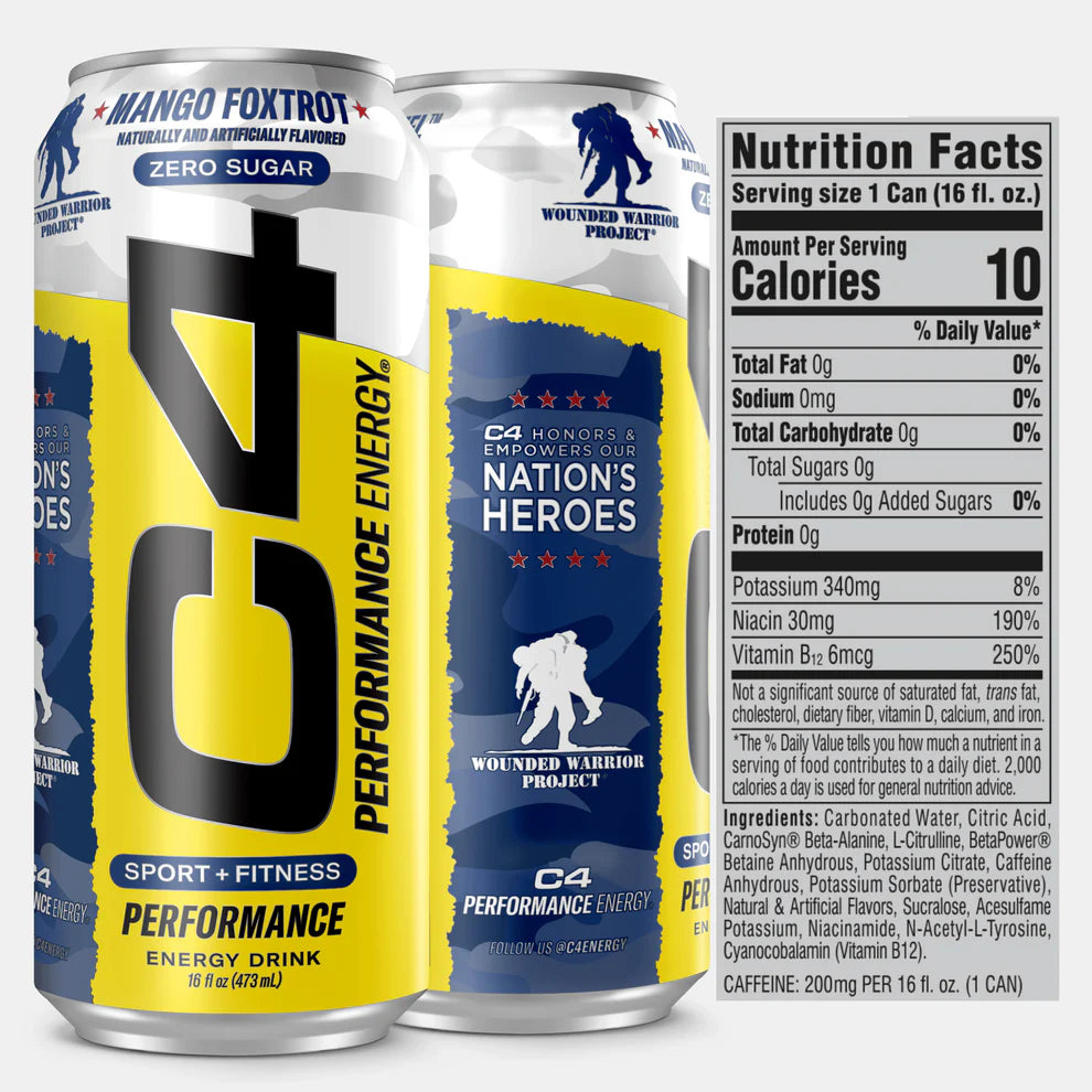 Cellucor C4 Performance Energy Drink- Mango Foxtrot 473ML