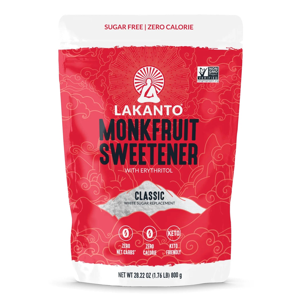 LAKANTO CLASSIC MONKFRUIT AND ERYTHRITOL SWEETENER - WHITE SUGAR REPLACEMENT