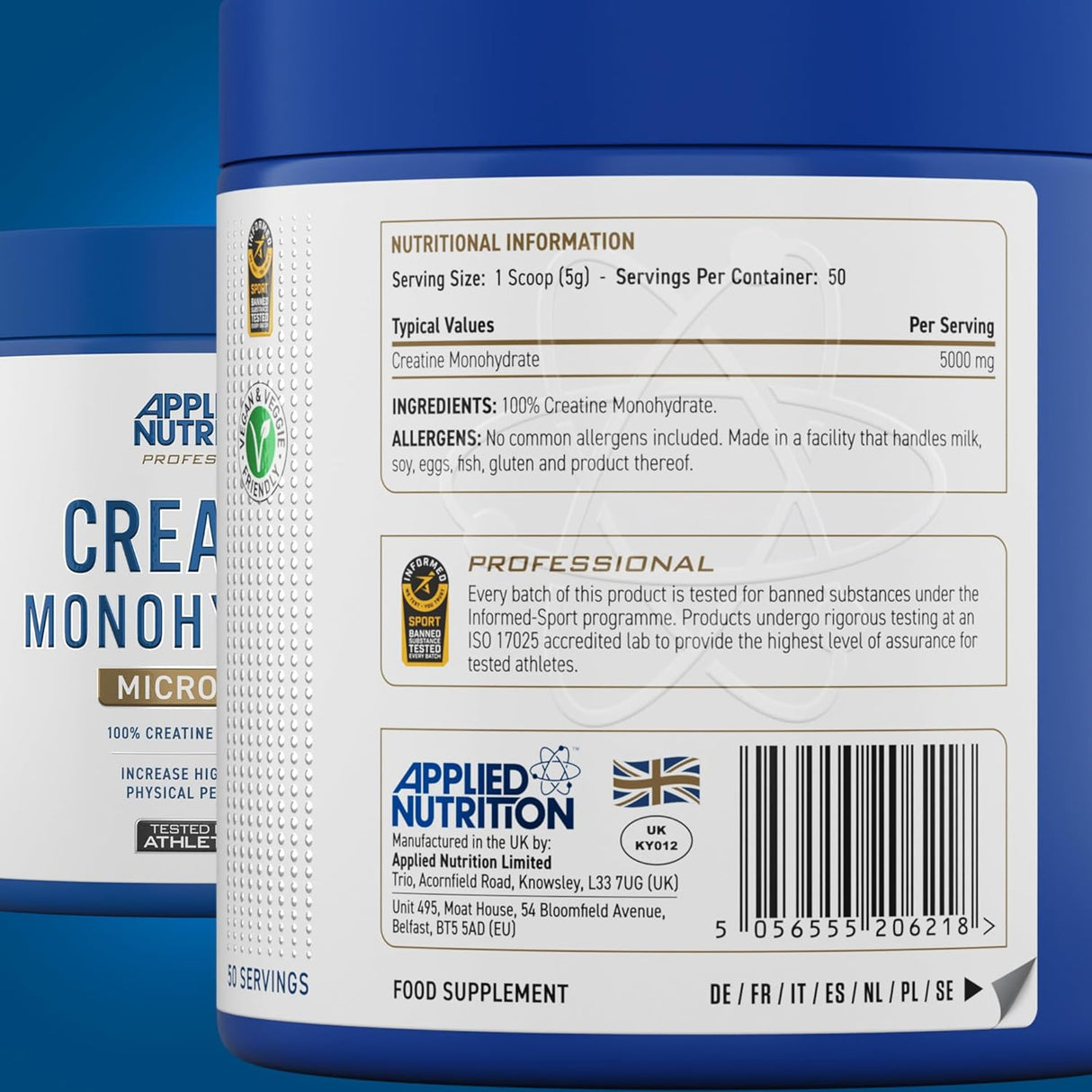 Applied Nutrition Creatine Monohydrate 250g