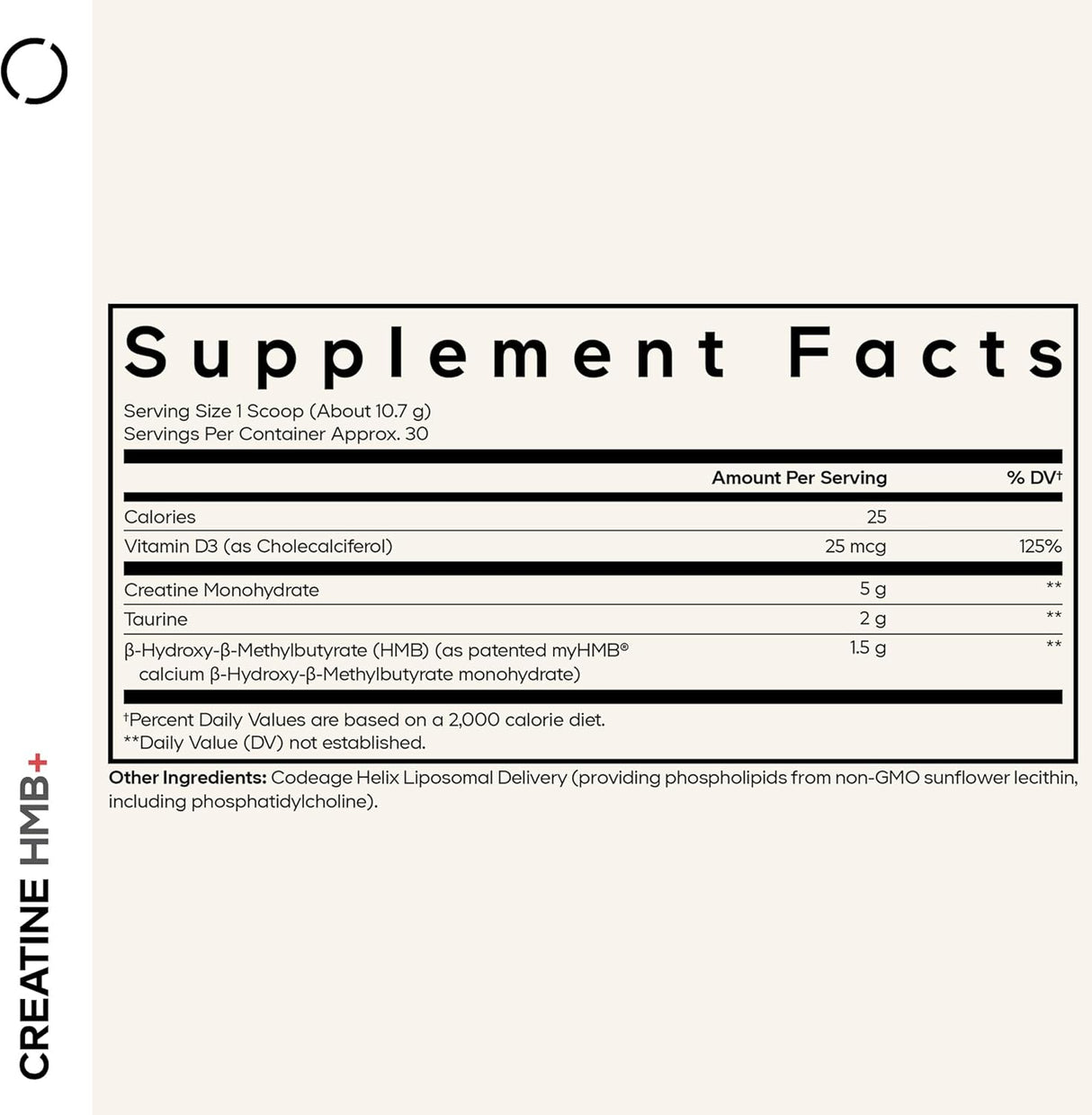 Codeage Creatine HMB+ Powder Unflavored 321G