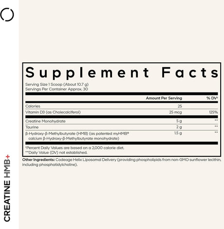 Codeage Creatine HMB+ Powder Unflavored 321G