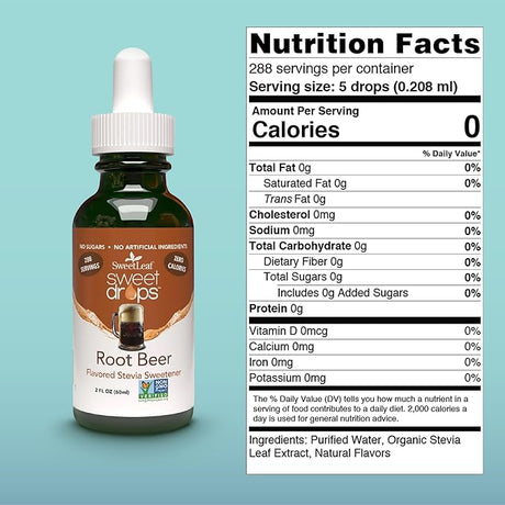 Sweet Leaf Root Beer Stevia Drops 2 oz