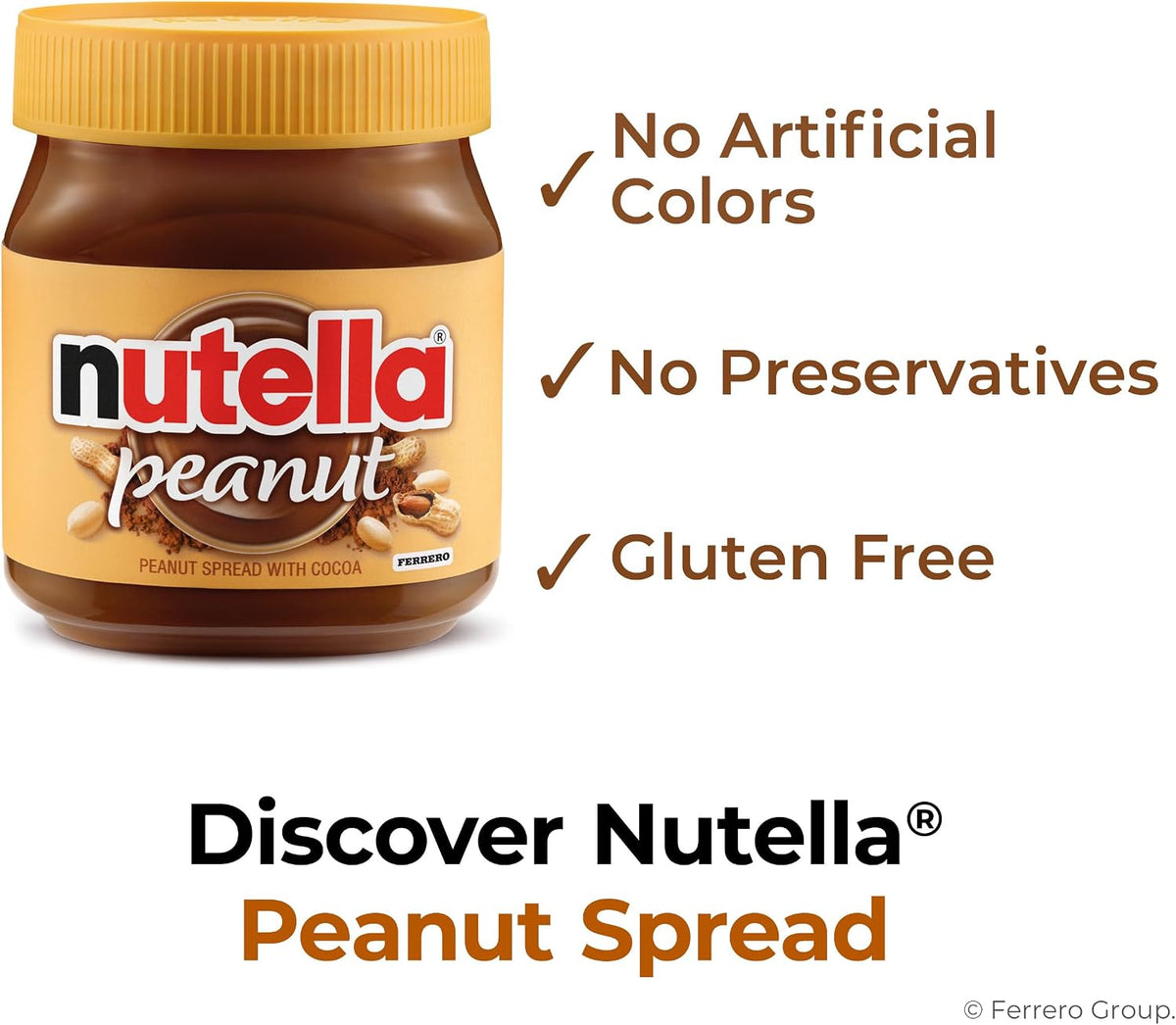 Nutella Peanut Chocolate Hazelnut Spread 371 g