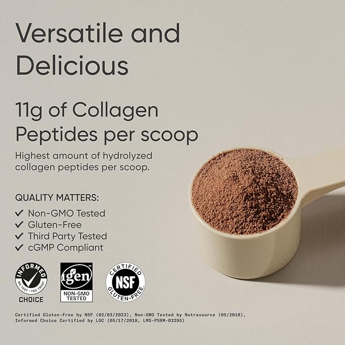 Sports Research Collagen Peptides – Dark Chocolate (640g)