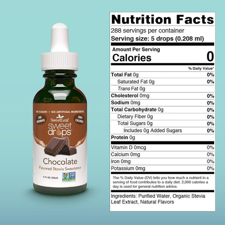 Sweet Leaf Chocolate Stevia Drops 2 oz