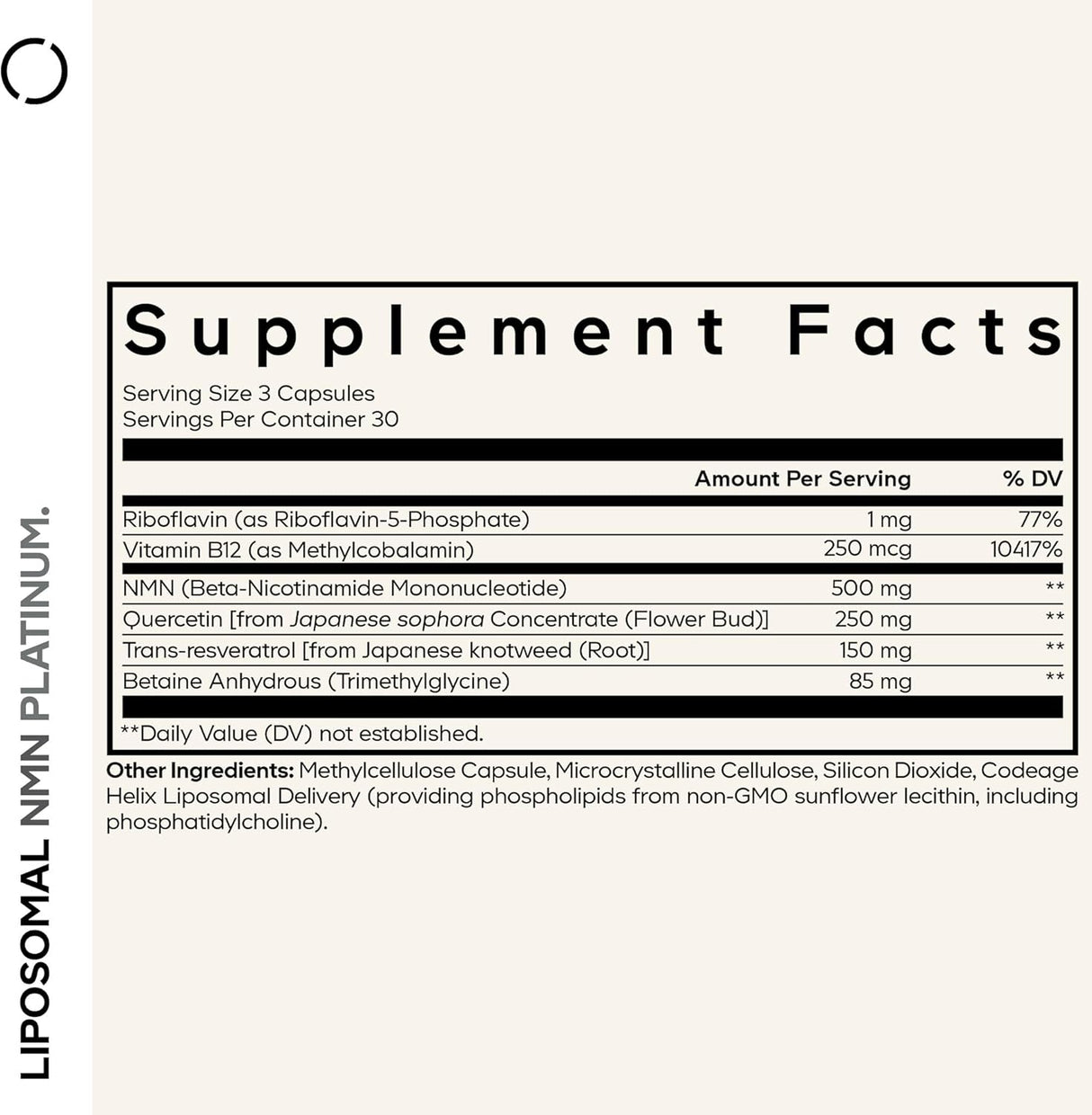 Codeage, Liposomal NMN Platinum 90 Vegetable Capsules