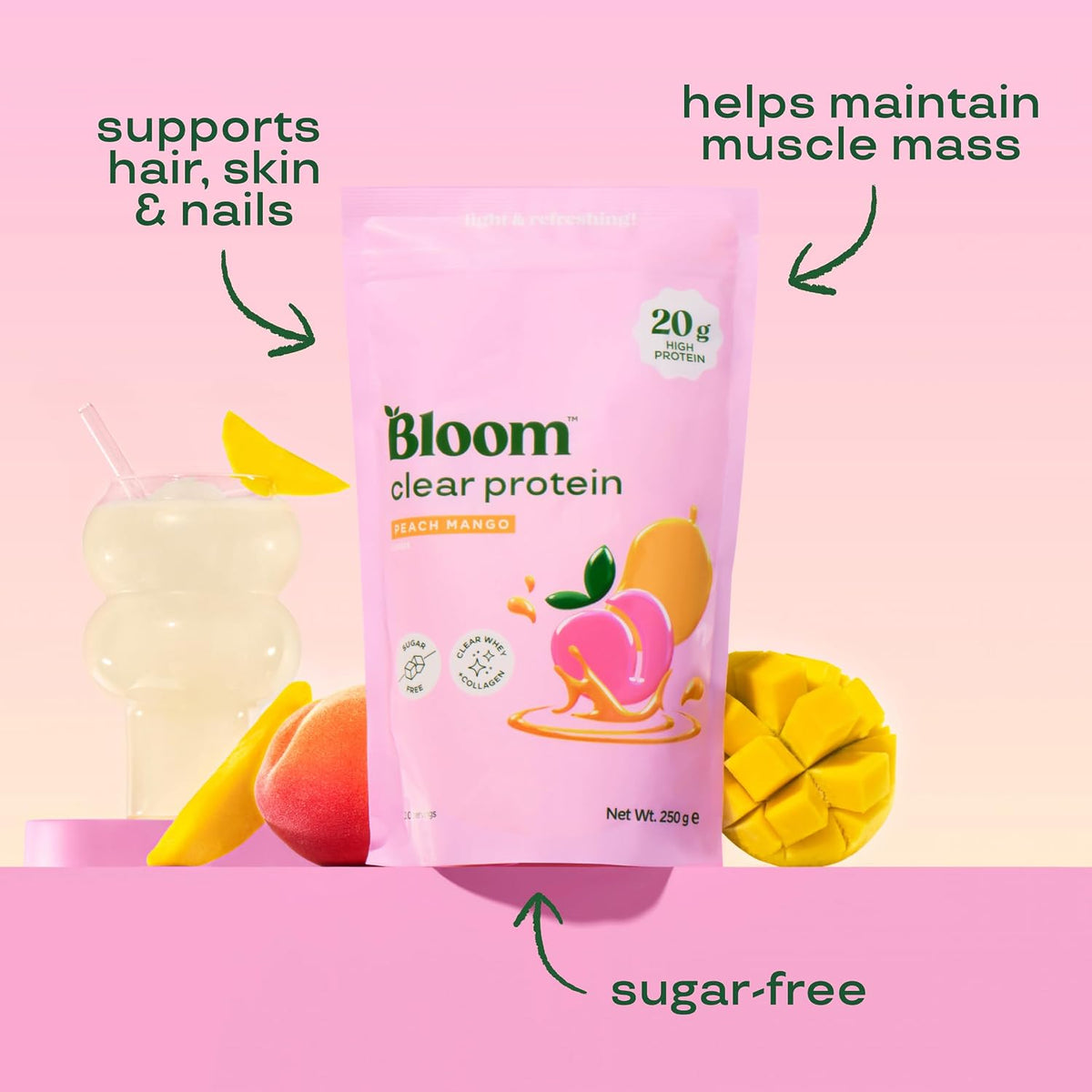 Bloom Clear Protein Powder 250g