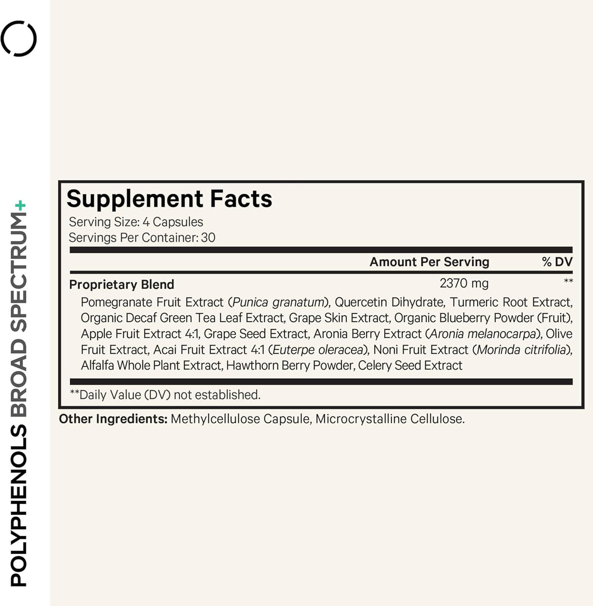 Codeage Polyphenols Broad Spectrum+ 120 Capsules