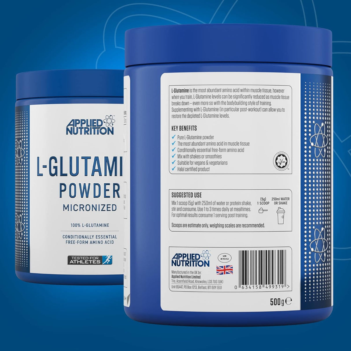 Applied Nutrition L-Glutamine Powder Micronized 100 Servings