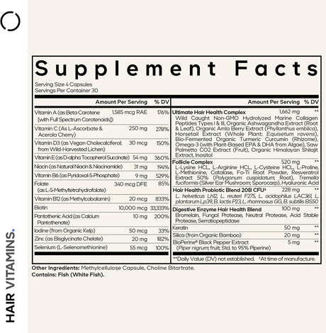 CodCodeage Hair Vitamins 120 Capsules
