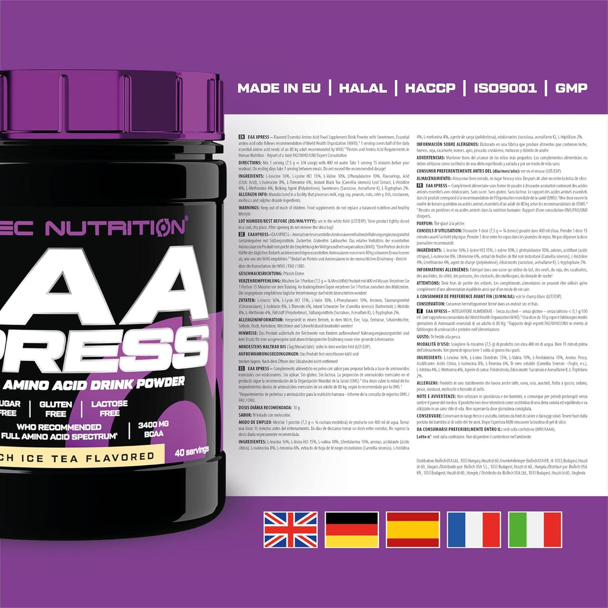 Scitec Nutrition EAA Xpress 400 g - Peach Ice Tea