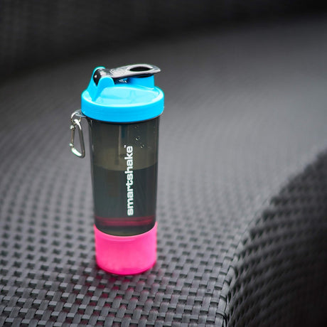 Smartshake Slim Shaker Bottle Gunsmoke Black 500 ml