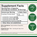 Double Wood Vaginal Probiotic 5 Billion CFU 60 Capsules
