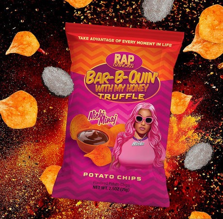 Rap Snacks Nicki Minaj Bar-B-Quin’ with My Honey Truffle Potato Chips 71g