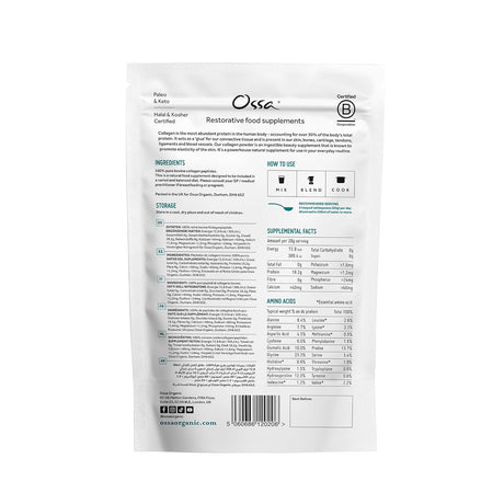 Ossa Certified Grass Fed Collagen Peptides 400gm