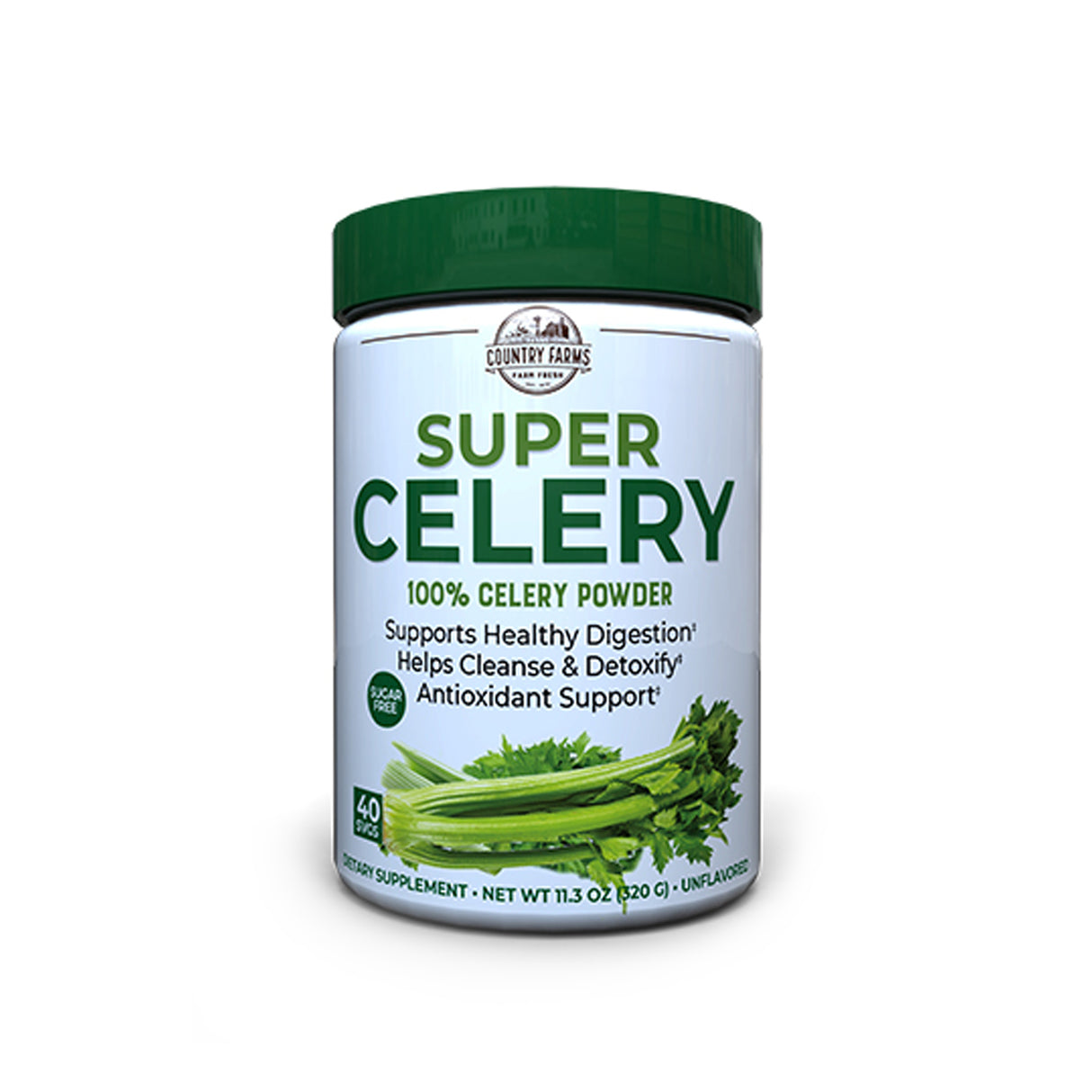 Country Farms Super Celery Powder Drink Mix Unflavored 320g