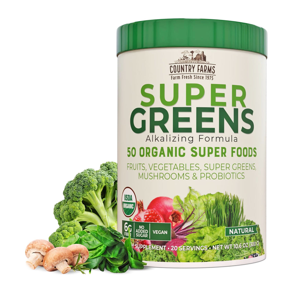 Country Farms Super Greens Powder - Natural 300g