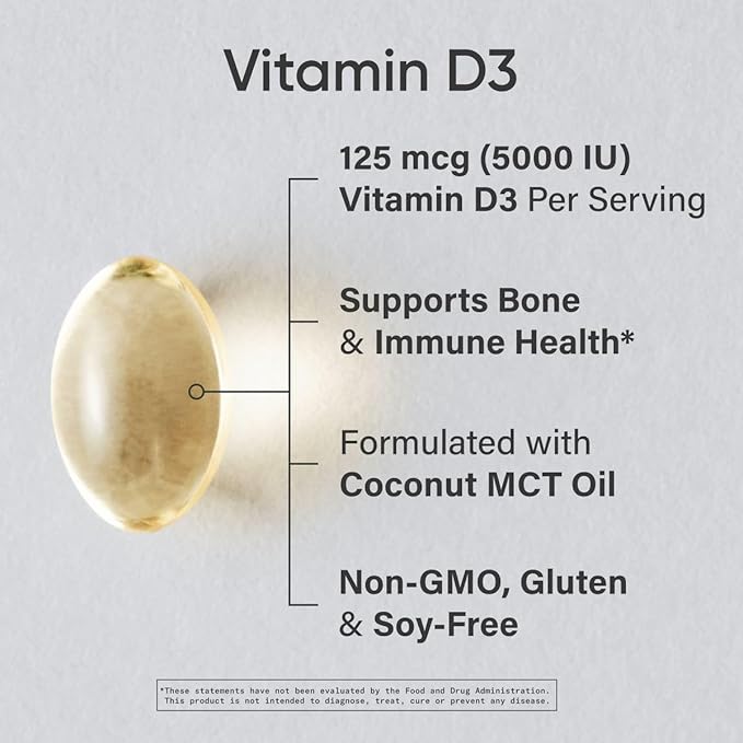 Sports Research Vitamin D3 5000iu Unflavored 360 Softgels