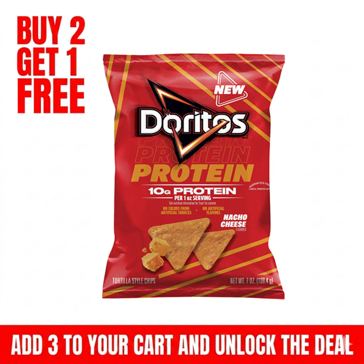 Doritos Protein Nacho Cheese 10g Tortilla Crunchy-️ Limited Edition