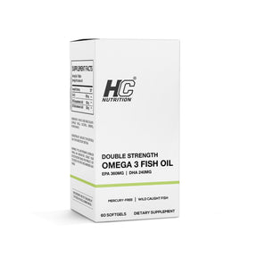 HC Nutrition Double Strength Omega 3 Fish Oil | 60 Softgels - Klouds