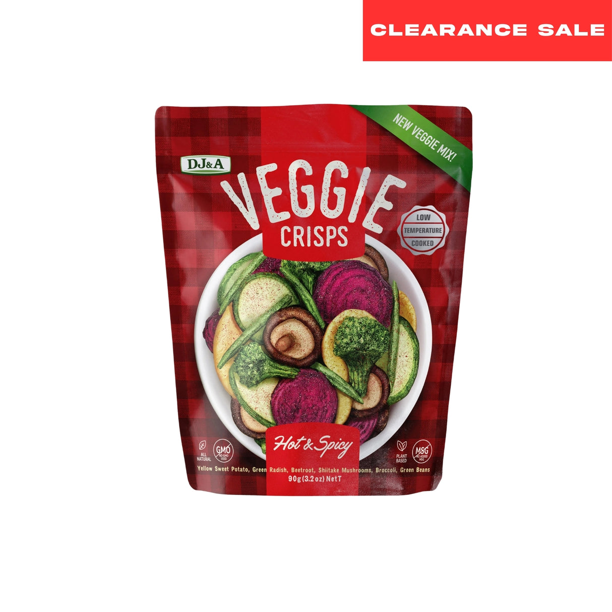 DJ&A Hot & Spicy Veggie Crisp Mix 90g