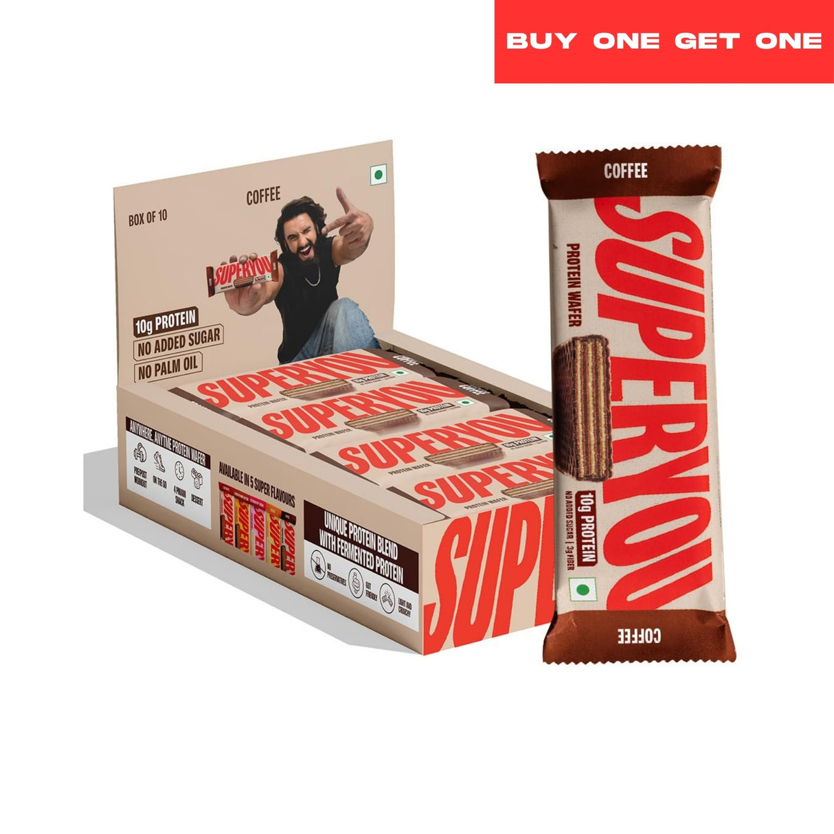Super You Protein Wafer Crispy 40 g BUY 1 GET 1 FREE - Year End Sale