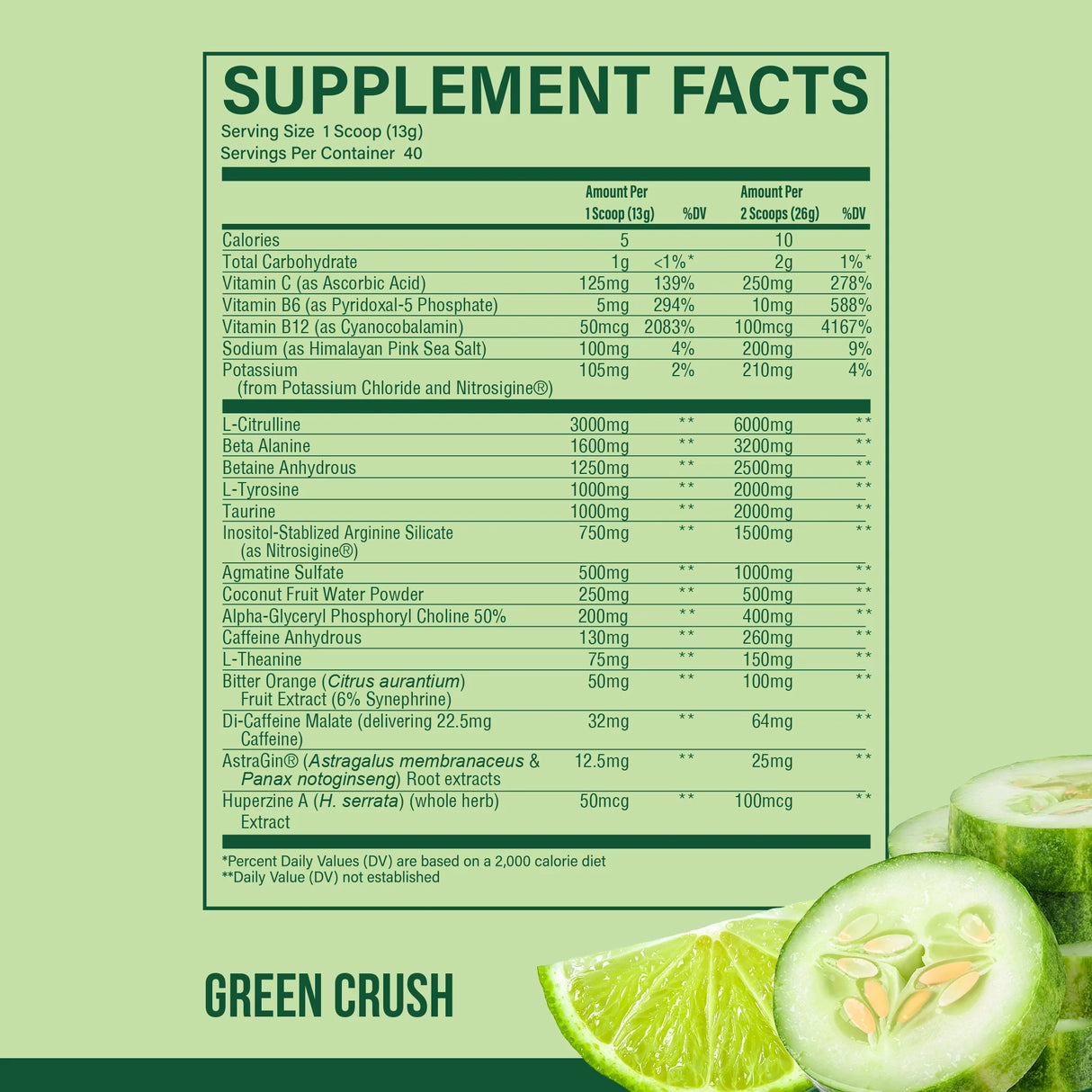 Raw Nutrition - CBUM Thavage Pre-workout, Green Crush