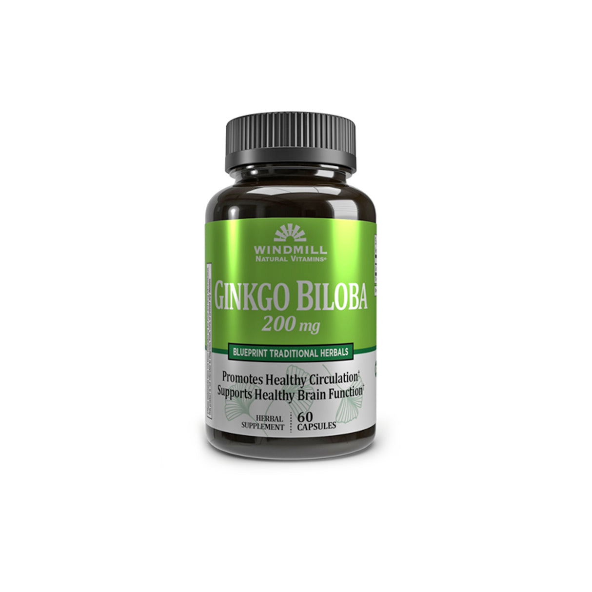 Windmill® Ginkgo Biloba 200 mg.  60 Capsules