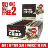 MUSASHI Protein Crisp Bar 60g (Box of 12 Bars)