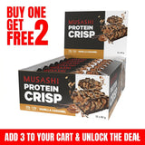 MUSASHI Protein Crisp Bar 60g (Box of 12 Bars)