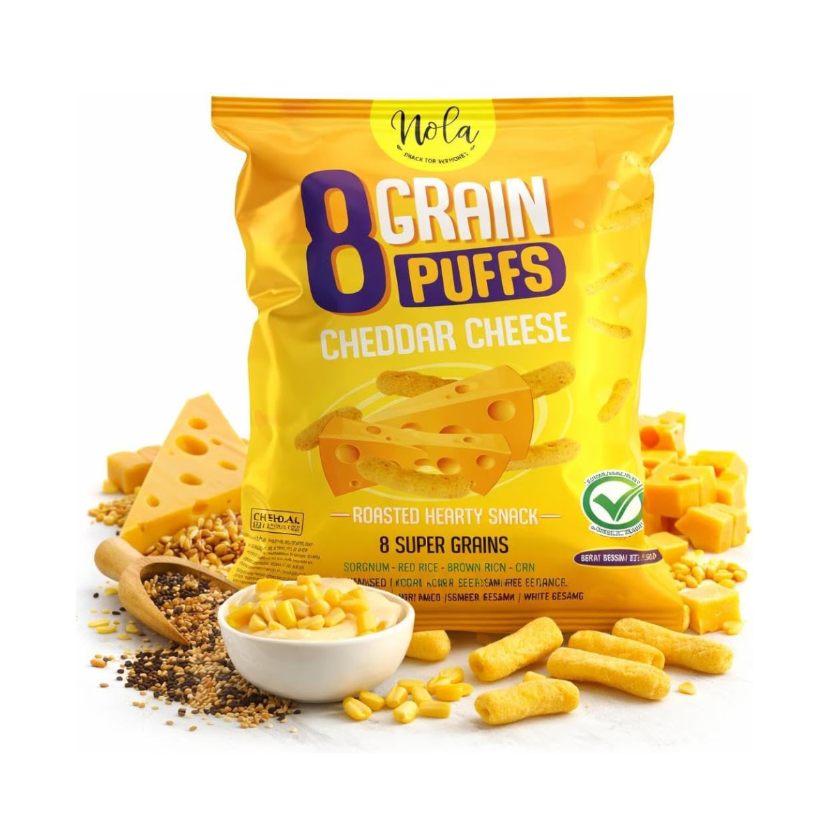 Nola Snack For Everyone 8 Grain Puffs 50g