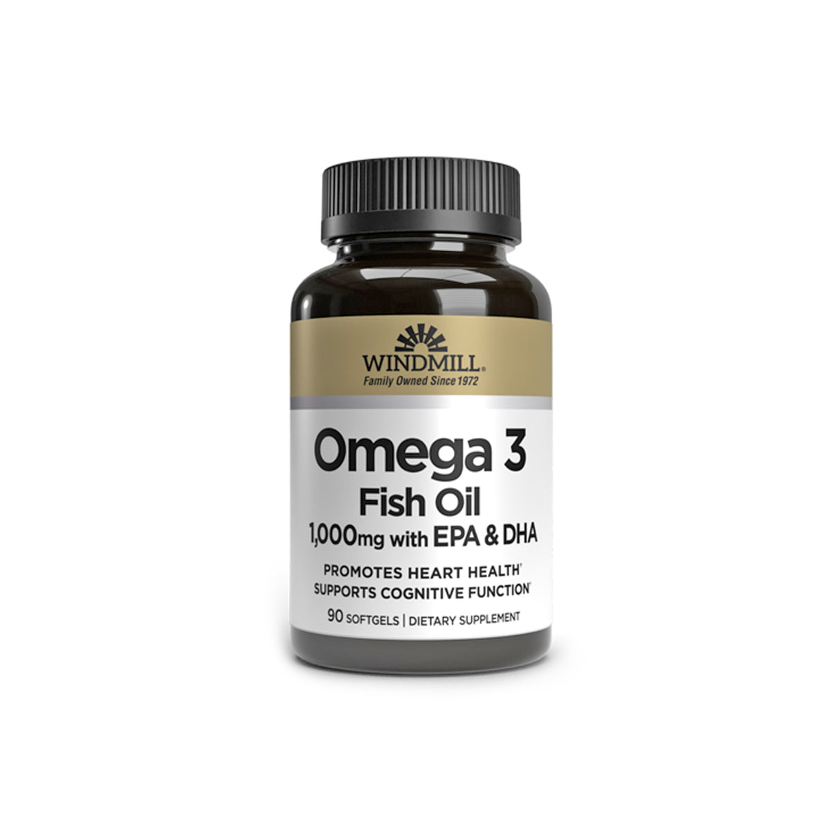 Omega III EPA & DHA Fish Oil 1000 mg.- 90 Softgels